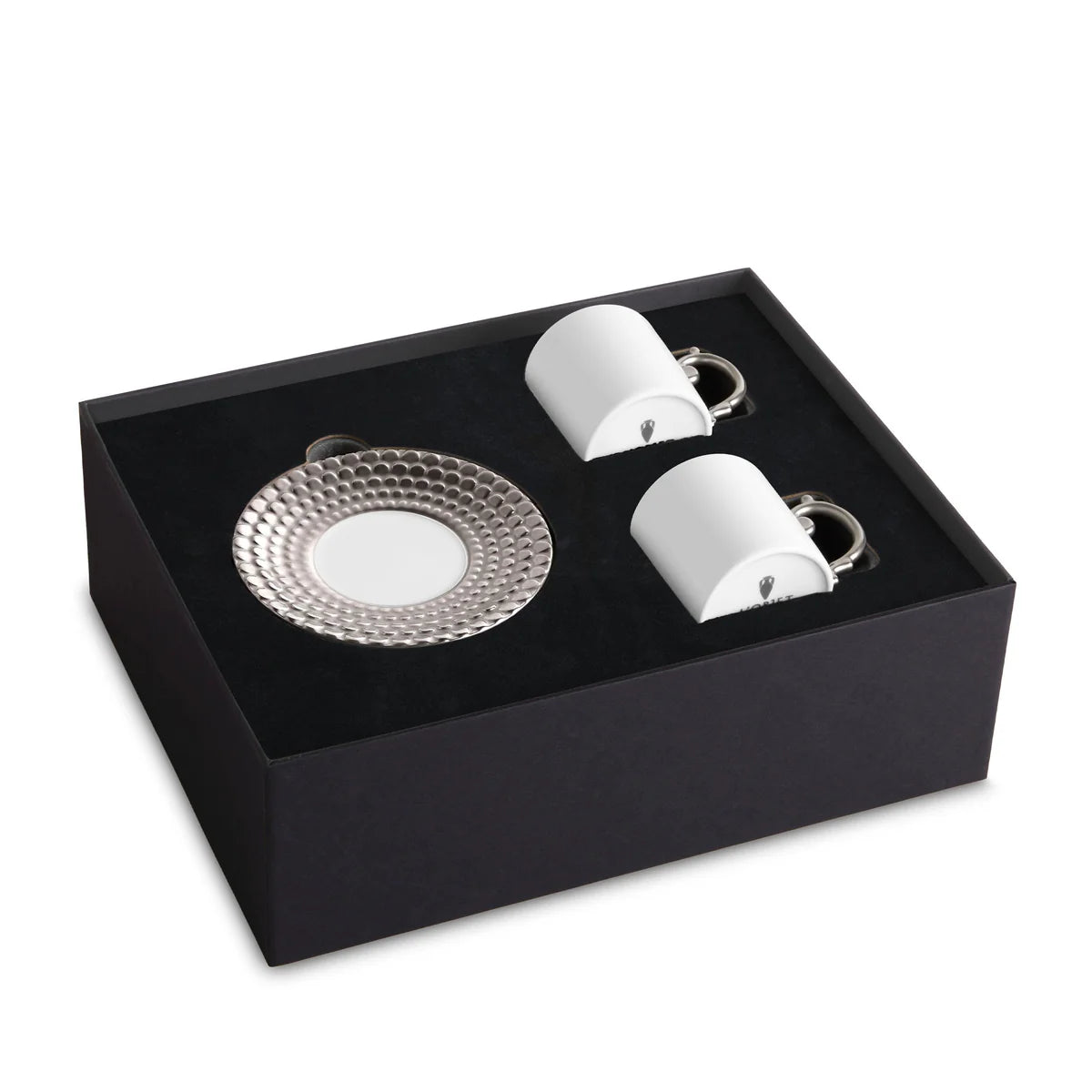 Set cești și farfurii pentru espresso Aegean Platinum