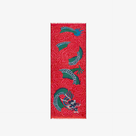 Eșarfă din lână Dragon