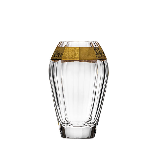 Vază din cristal și aur 24k Diva