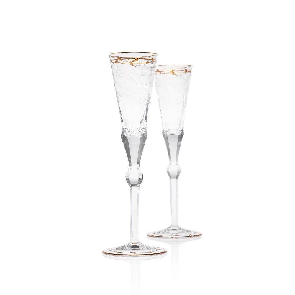 Set de două pahare din cristal Paula