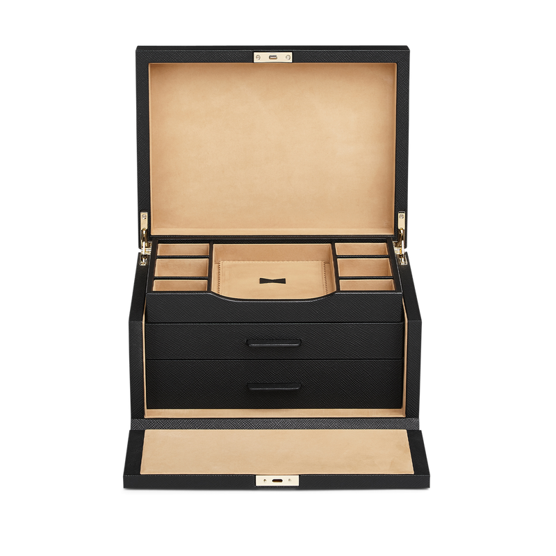 Cutie pentru bijuterii din piele naturala