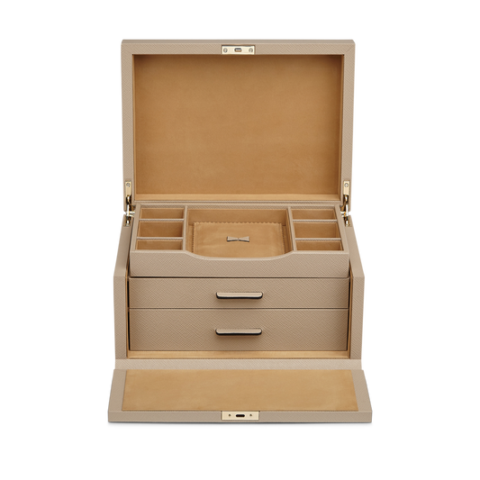Cutie pentru bijuterii din piele naturala