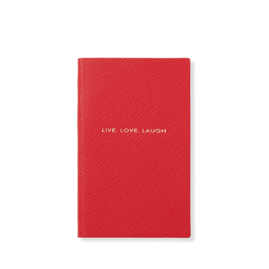 Agendă din piele naturală Live Love Laugh