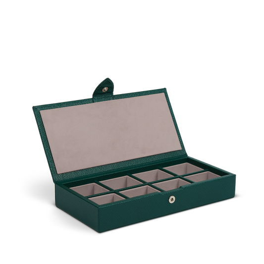 Cutie din piele naturală pentru butoni