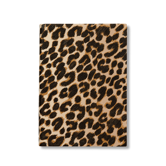 Agendă din piele naturală imprimeu Leopard