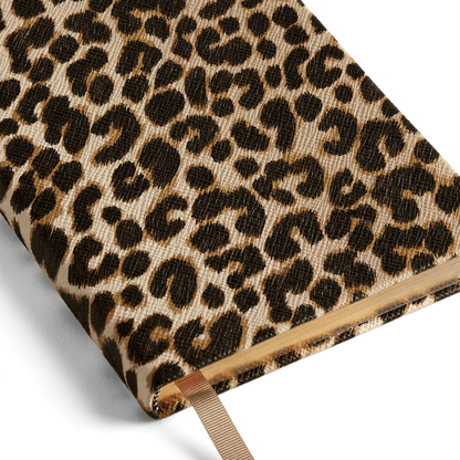 Agendă din piele naturală imprimeu Leopard