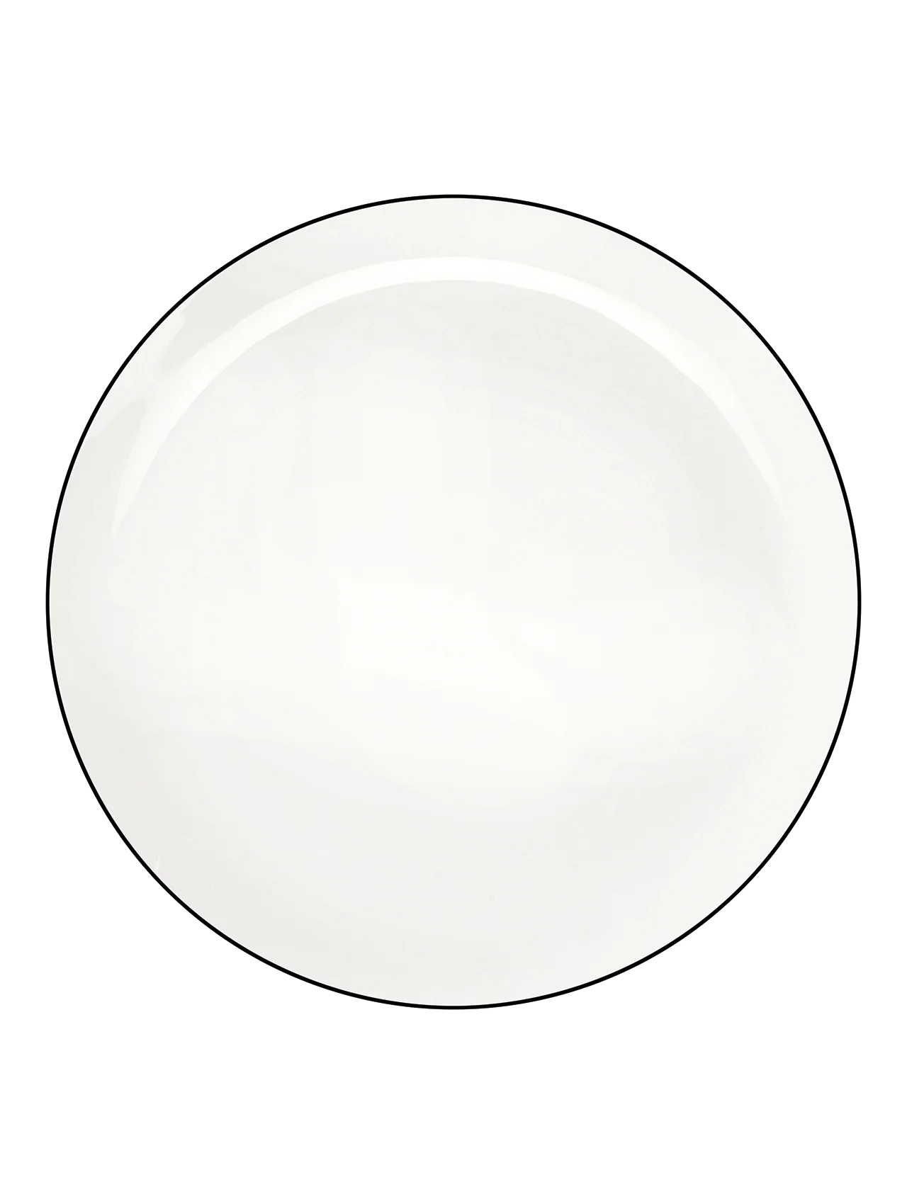 Set de 6 farfurii din porțelan Ligne Noire 26 cm