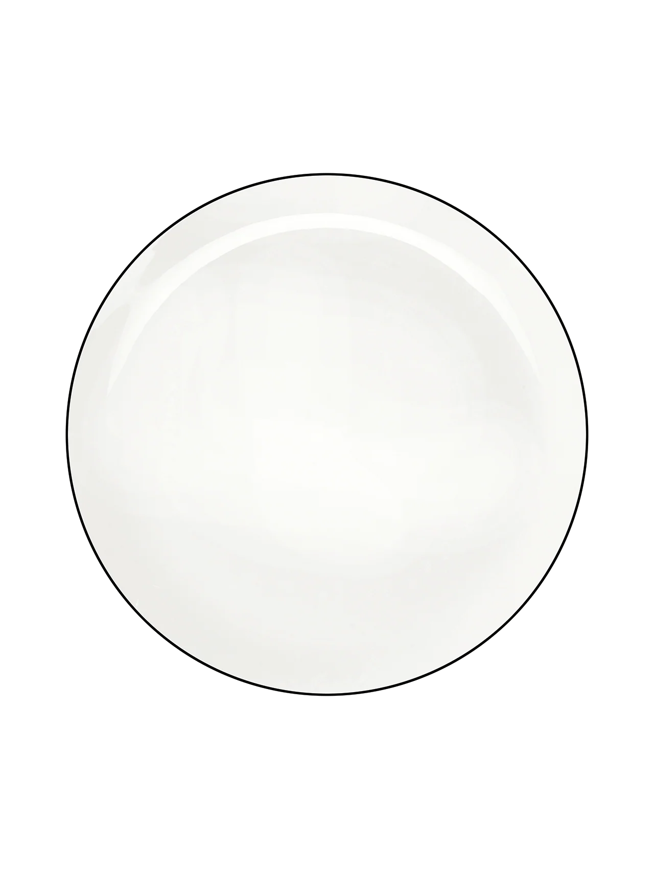 Set de 6 farfurii din porțelan Ligne Noire 22 cm