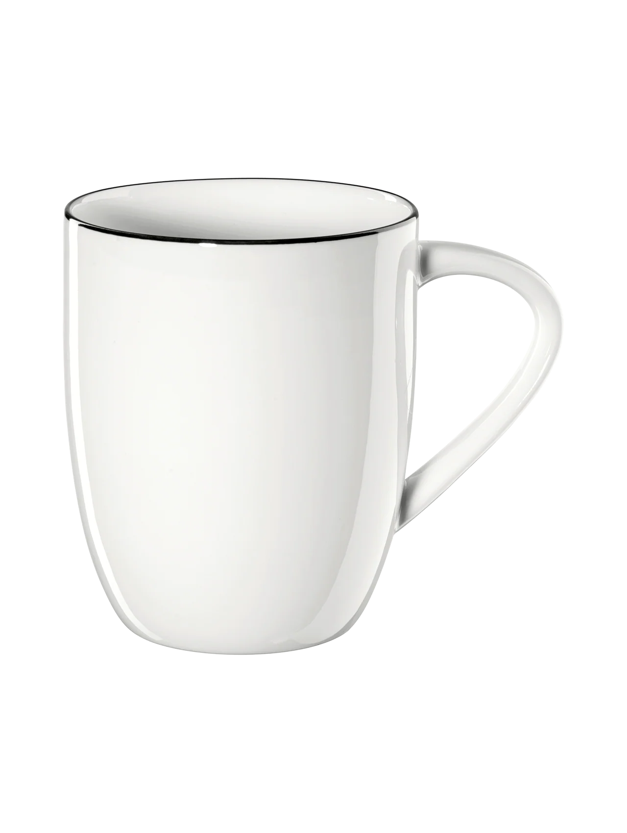 Set de șase căni din porțelan Ligne Noire 350 ml