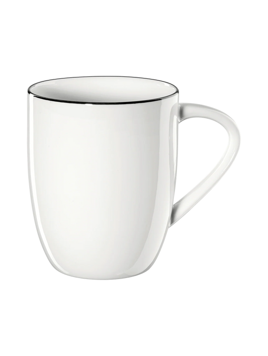 Set de șase căni din porțelan Ligne Noire 350 ml