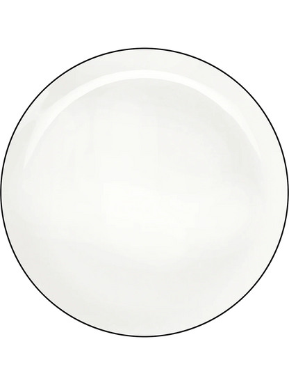 Set de 6 farfurii din porțelan Ligne Noire 31 cm