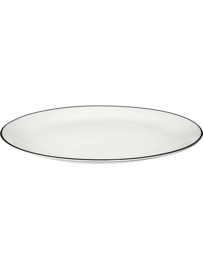 Set de 6 farfurii din porțelan Ligne Noire 31 cm