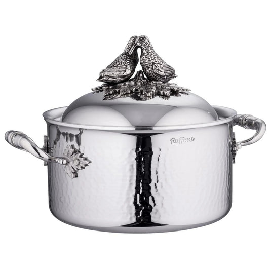 Cratiță cu două mânere și decor Turturele