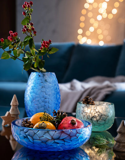 Bol decorativ din cristal Arctic