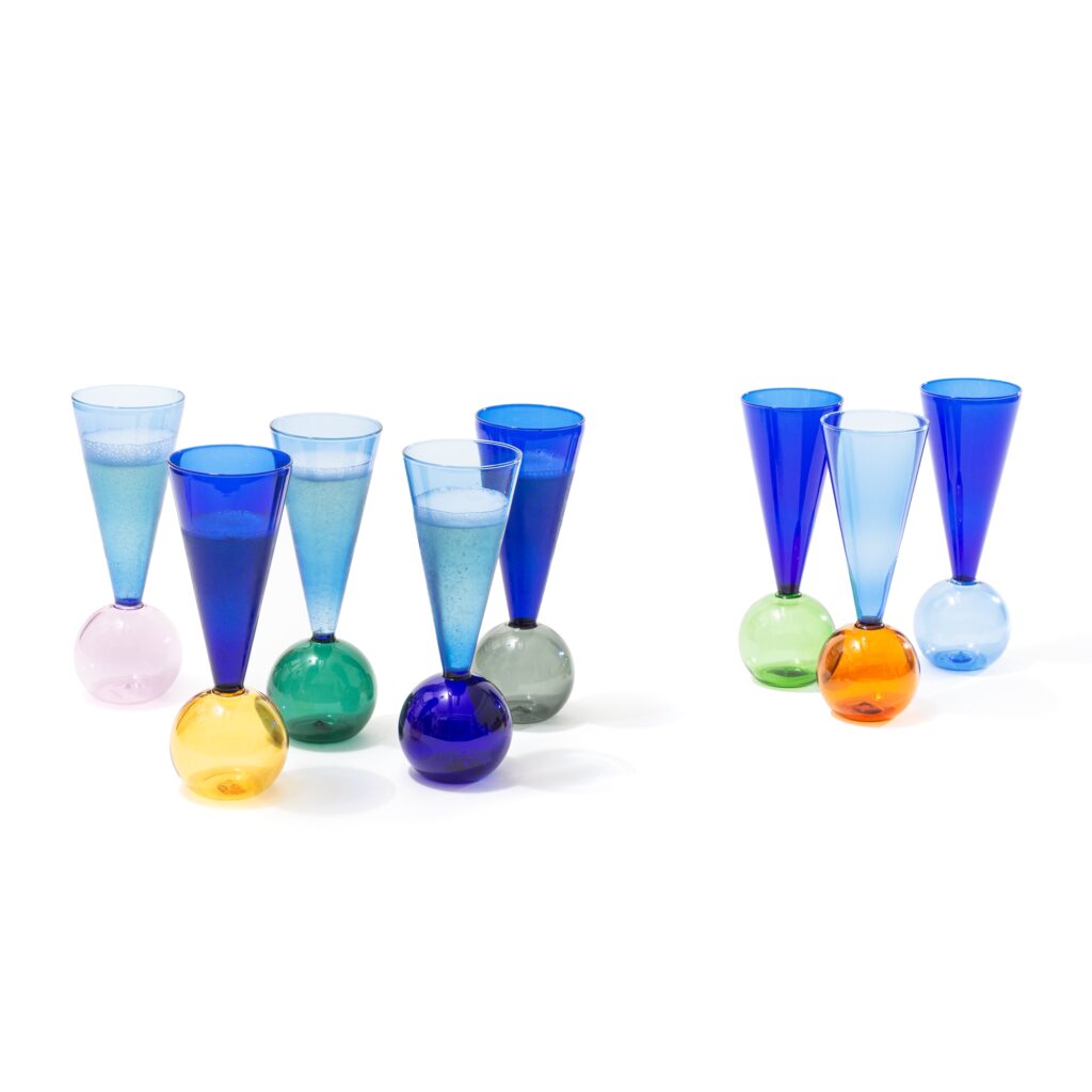 Set de opt pahare Bubble Celebration