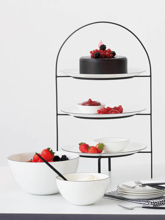 Set de 6 boluri din porțelan Ligne Noire 15 cm