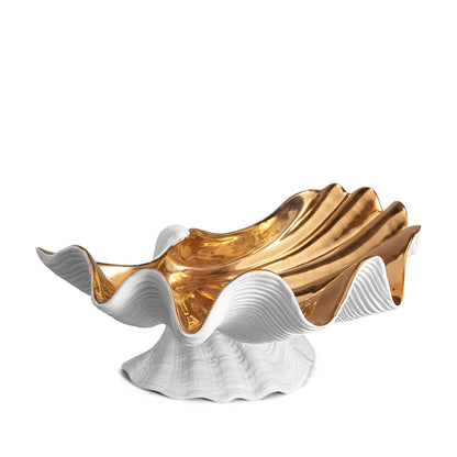 Bol decorativ Neptune Alb & Gold