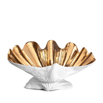 Bol decorativ Neptune Alb & Gold