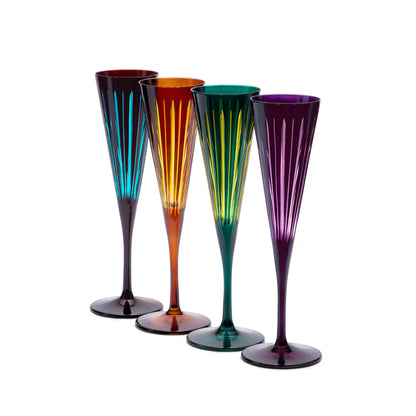 Set de pahare pentru șampanie Prism Mix