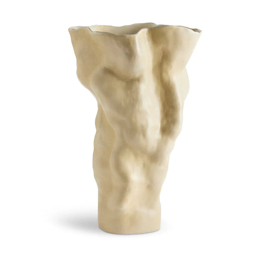 Vază decorativă înaltă Timna Crem