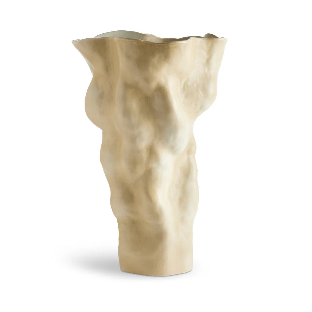 Vază decorativă înaltă Timna Crem