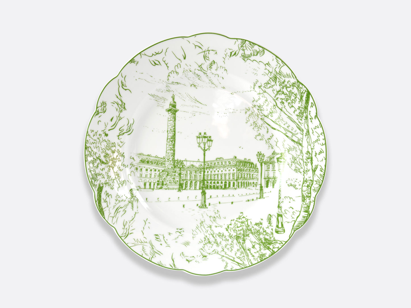 Set de șase farfurii din porțelan Tout Paris