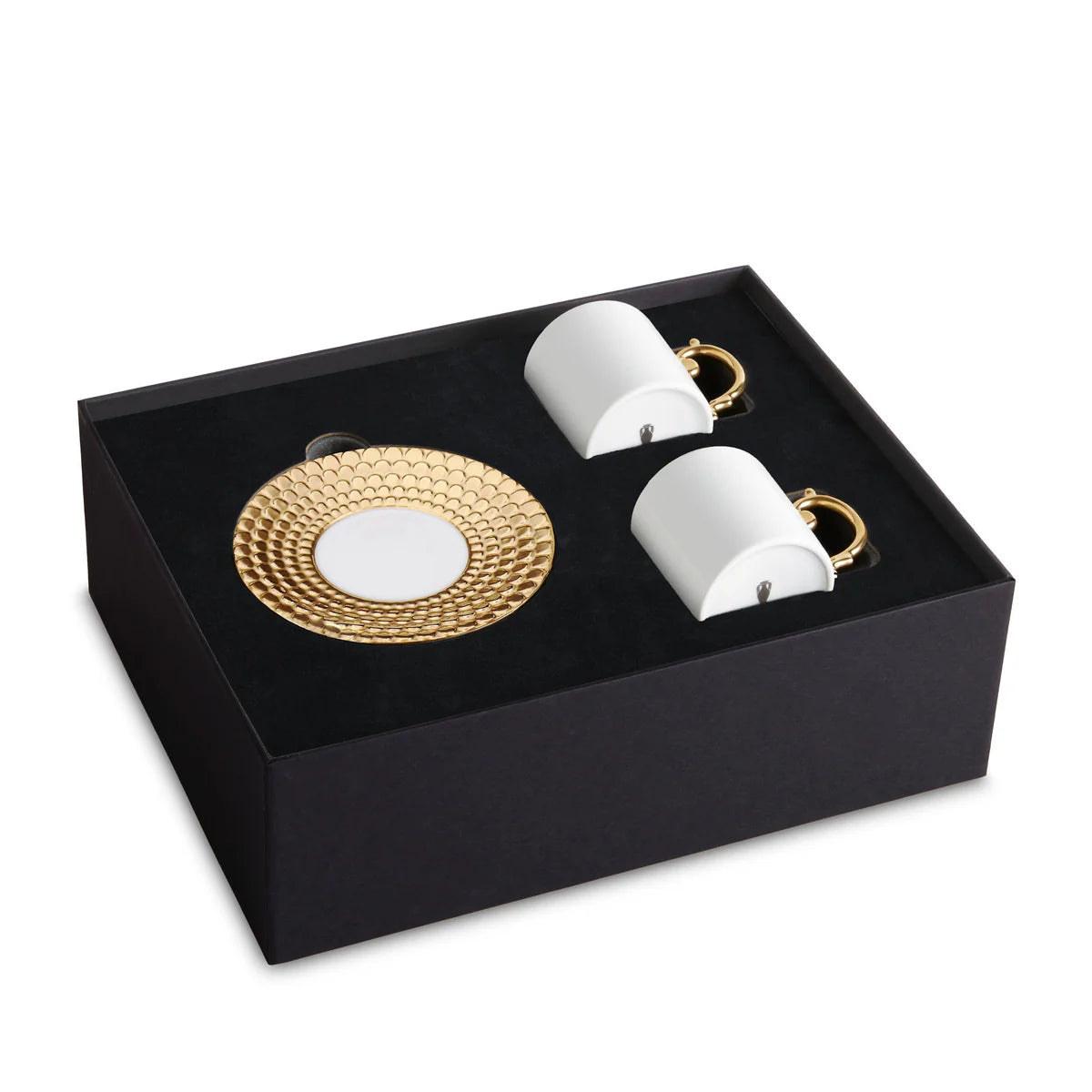 Set cești și farfurii pentru espresso Aegean Gold