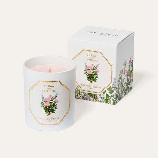 Lumânare parfumată La Rose Aime la Menthe