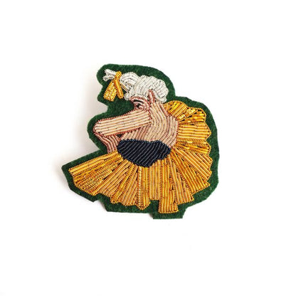 Brosă lucrată manual Clovn