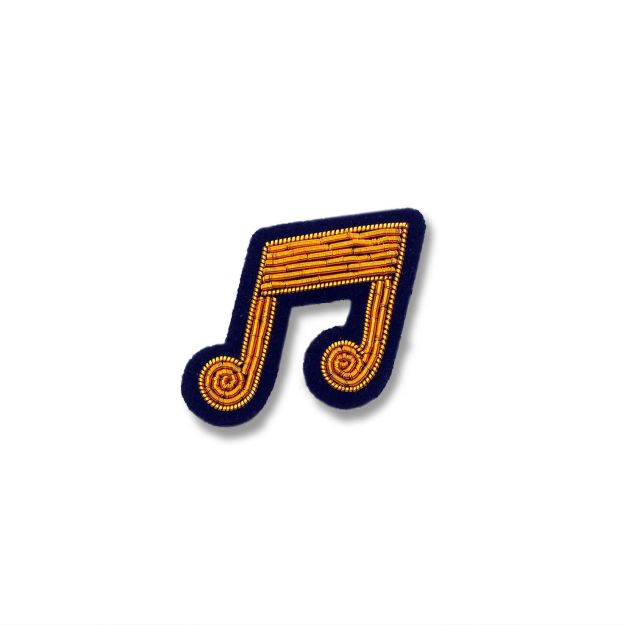 Brosă lucrată manual Notă muzicală