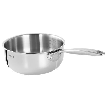 Cratiță din inox cu mâner fix Castel'Pro