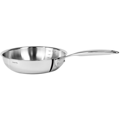 Tigaie din inox cu mâner fix Castel'Pro