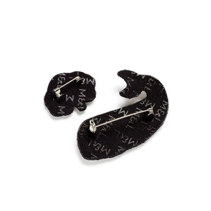 Brosă lucrată manual Balenă