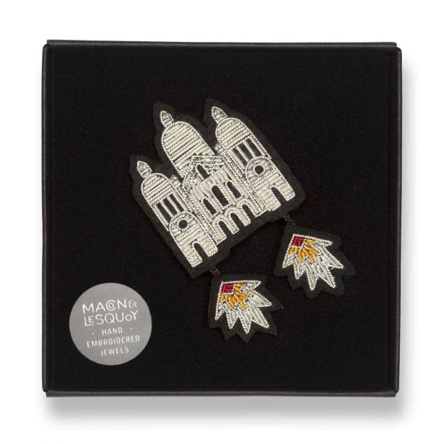 Brosă lucrată manual Catedrala Sacré Cœur!