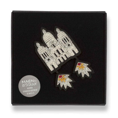 Brosă lucrată manual Catedrala Sacré Cœur!