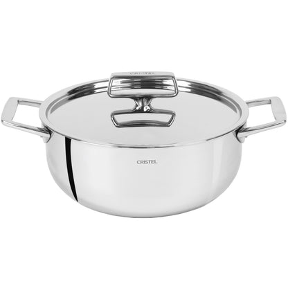 Cratiță din inox cu capac Castel'Pro