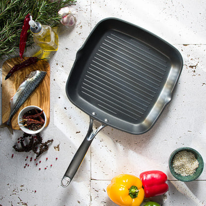 Tigaie grill cu strat antiaderent Castel'Pro